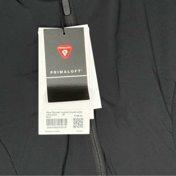 NWT Lululemon Water-Resistant Insulated Hooded Jacket in Black, size M - Picture 4 of 6